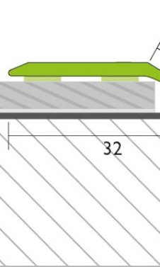 PROFINISH sujungimo profilis klijuojamas