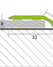 PROFINISH sujungimo profilis klijuojamas