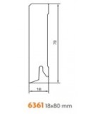 MDF GRINDJUOSTĖ BALTA