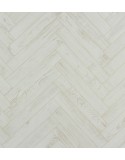 Herringbone Chestnut White