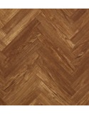 Herringbone Teak Brown