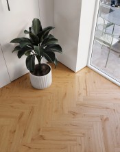 Ginger oak herringbone