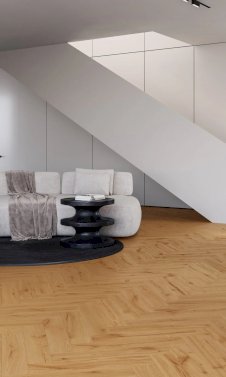 Ginger oak herringbone