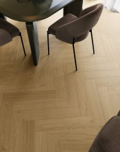Cream oak herringbone