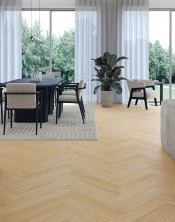 Cream oak herringbone