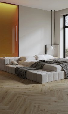 Desert oak herringbone