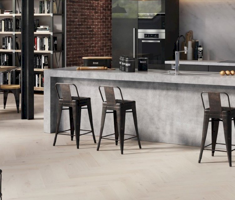 Grand Cappuccino Oak Herringbone