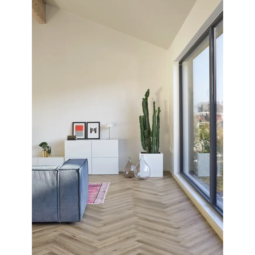Rakinamos vinilinės grindys Yukon Herringbone Desert Dune YUK HB-2626-IB