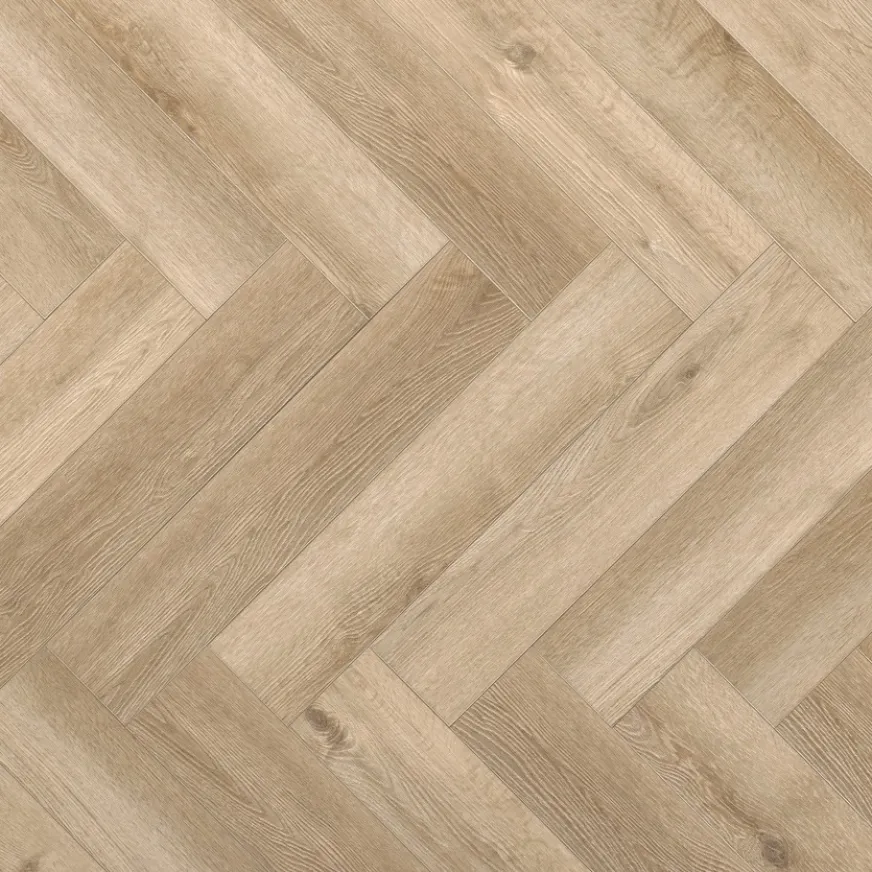 Rakinamos vinilinės grindys Yukon Herringbone Desert Dune YUK HB-2626-IB
