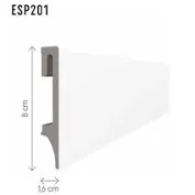 Grindjuostė Espumo 201 80 mm balta 2,4m