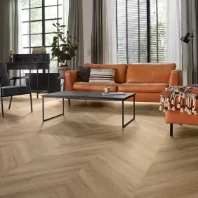 Klijuojamos vinilinės grindys mFLOR Parva Oak Chevron 42215 Apulia