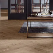 Ąžuolo parketlentės eglute Barlinek Herringbone 110 Serene Oak
