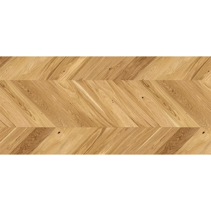 Ąžuolo parketlentės prancūziška eglute Barlinek French Herringbone Caramel Oak Chevron