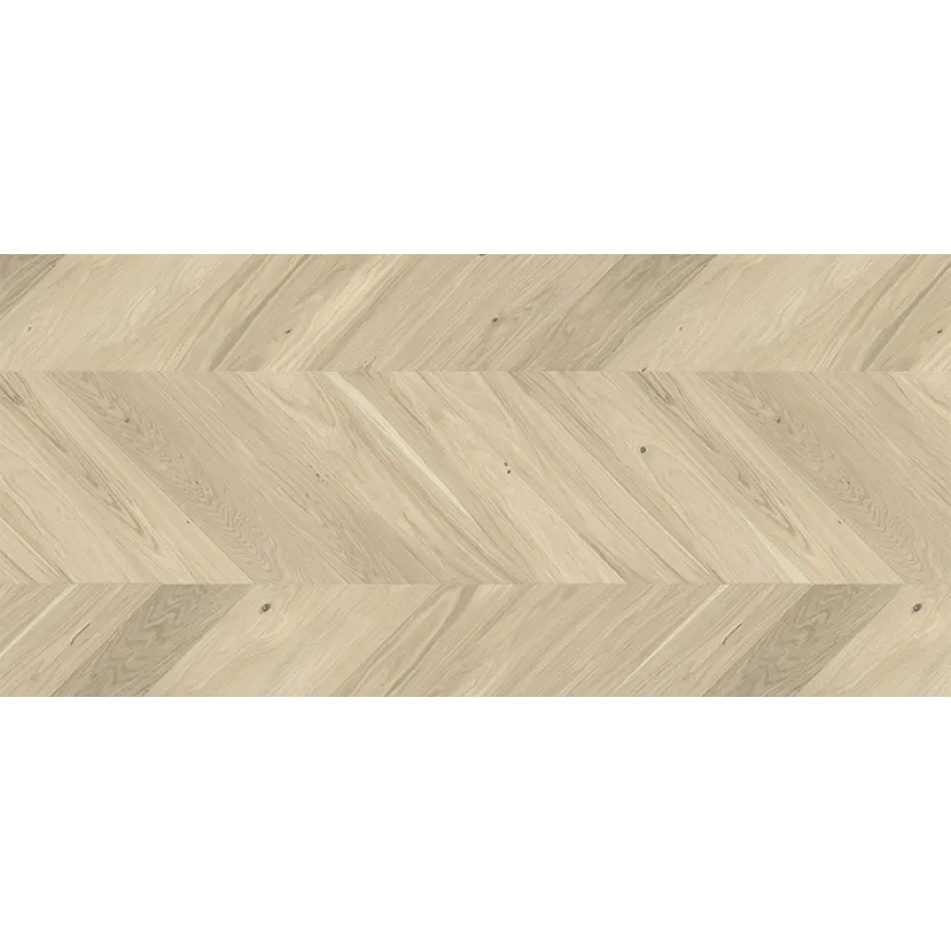 Ąžuolo parketlentės prancūziška eglute Barlinek French Herringbone Salt Oak Chevron