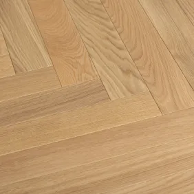 Ąžuolo parketlentės eglute Dabex Bianco Standard, 11 × 100 × 500 mm, lakuotos