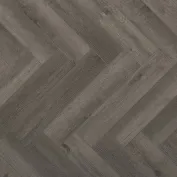 Rakinamos vinilinės grindys eglute Parquetvinyl Yukon Herringbone Smoked Grey YUK HB-2630-IB