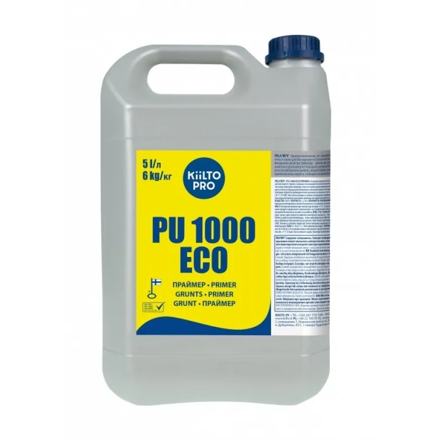 Grindų gruntas Kiilto PU 1000 Eco, 5 l / 6 kg