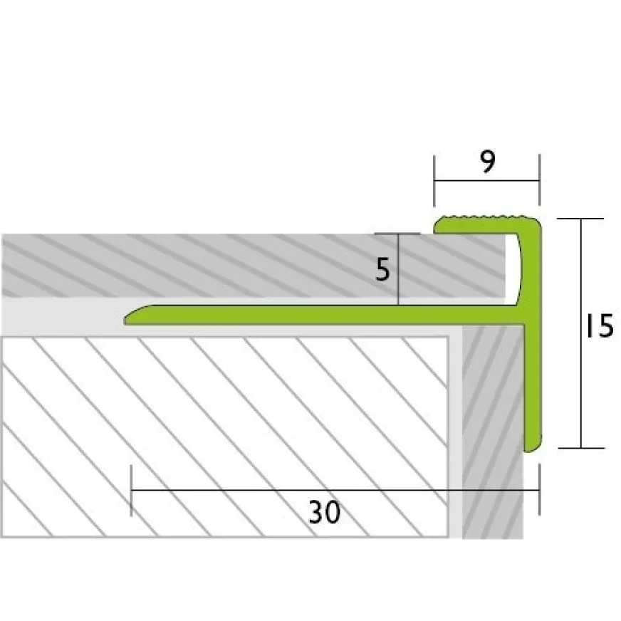Laiptų profilis Proline Prostep 88770, sidabrinis, 270 cm