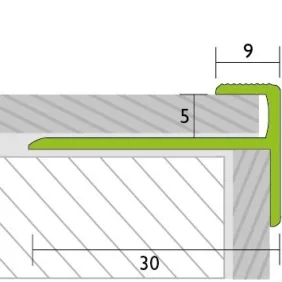 Laiptų profilis Proline Prostep 88774, nerūdijantis plienas, 270 cm