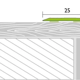 Laiptų profilis Proline Prostep 88610, sidabrinis, 270 cm