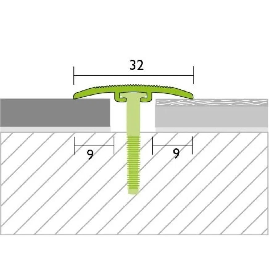 Sujungimo profilis Proline Procoverfix 30110, sidabrinis, 90 cm