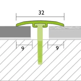 Sujungimo profilis Proline Procoverfix 30110, sidabrinis, 90 cm