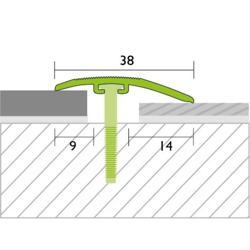 Sujungimo profilis Proline Procoverfix 30310, sidabrinis, 90 cm