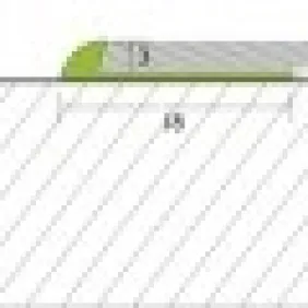 Užbaigimo profilis Proline Proface 30755, sidabrinis, 270 cm