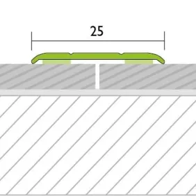 Sujungimo profilis Proline Protrans 56030, sidabrinis, 270 cm