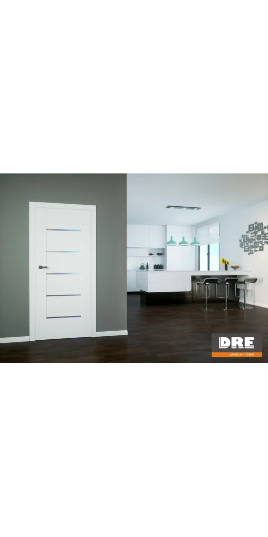 Vidaus durys AURI 1 MDF su stiklu