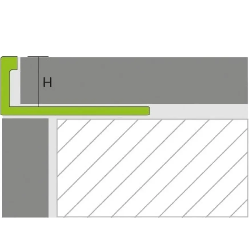 Užbaigimo profilis Proline Profloor 12300, žalvaris, 250 cm