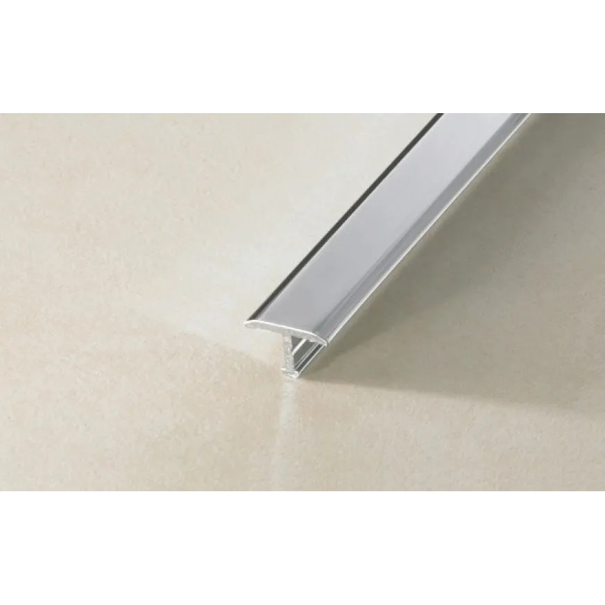 Sujungimo profilis Proline Prodecor T T 13256, chromuotas, 250 cm
