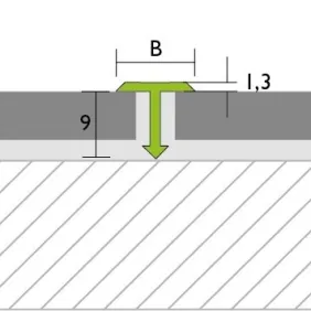 Sujungimo profilis Proline Prodecor T T 17251, auksinis, 270 cm