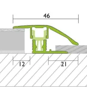 Sujungimo profilis Proline PROCOVERclip 32034, nerūdijantis plienas, 270 cm