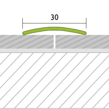 Sujungimo profilis Proline Protrans 52720, žalvaris, 270 cm