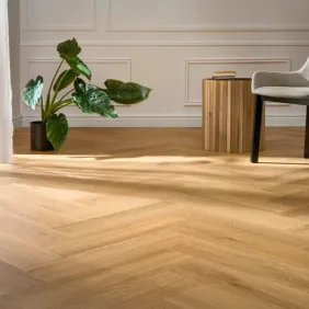 Klijuojamos vinilinės grindys eglute Arbiton Amaron Herringbone Mineral Dryback EIR DA223 Menor Oak