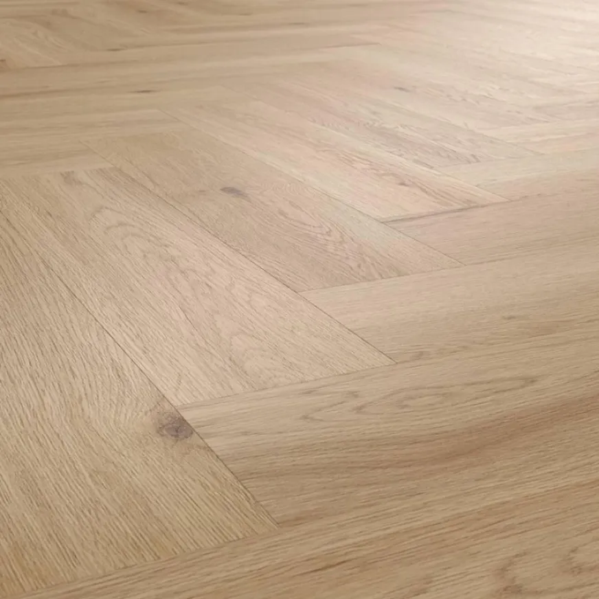 Klijuojamos vinilinės grindys eglute Arbiton Amaron Herringbone Mineral Dryback DA 153 Yankee Oak