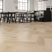 Klijuojamos vinilinės grindys eglute Arbiton Amaron Herringbone Mineral Dryback DA 158 Harlow Oak