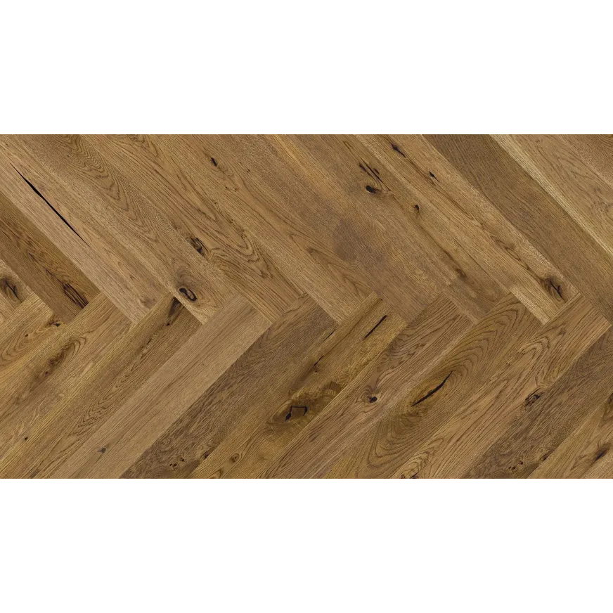 Ąžuolo parketlentės eglute Barlinek Herringbone 130 Mainland Oak