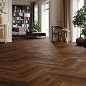 Ąžuolo parketlentės eglute Barlinek Herringbone 130 Trapani Oak