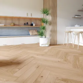 Ąžuolo parketlentės eglute Barlinek Herringbone 130 Lombardy