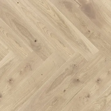 Ąžuolo parketlentės eglute Barlinek Herringbone 130 Salt Oak