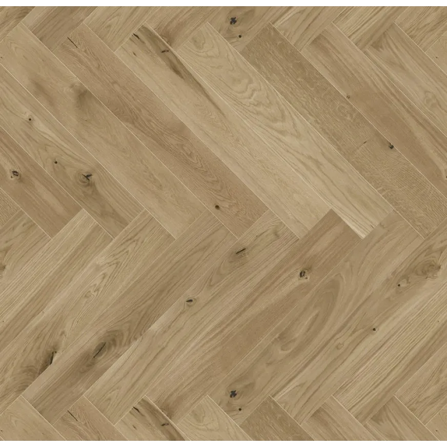 Ąžuolo parketlentės eglute Barlinek Herringbone 110 Ontario Oak