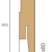 Grindjuostė D11/80 15 × 80 × 240 balta
