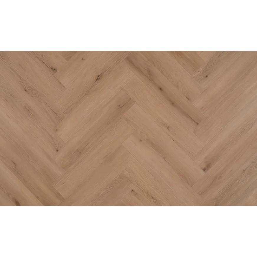 Klijuojamos vinilinės grindys eglute Parquetvinyl Mantaro Herringbone Pecan MAN Dryback HB-5619