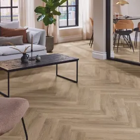Klijuojamos vinilinės grindys eglute mFLOR Parva River Oak XL Herringbone 41925 Douro