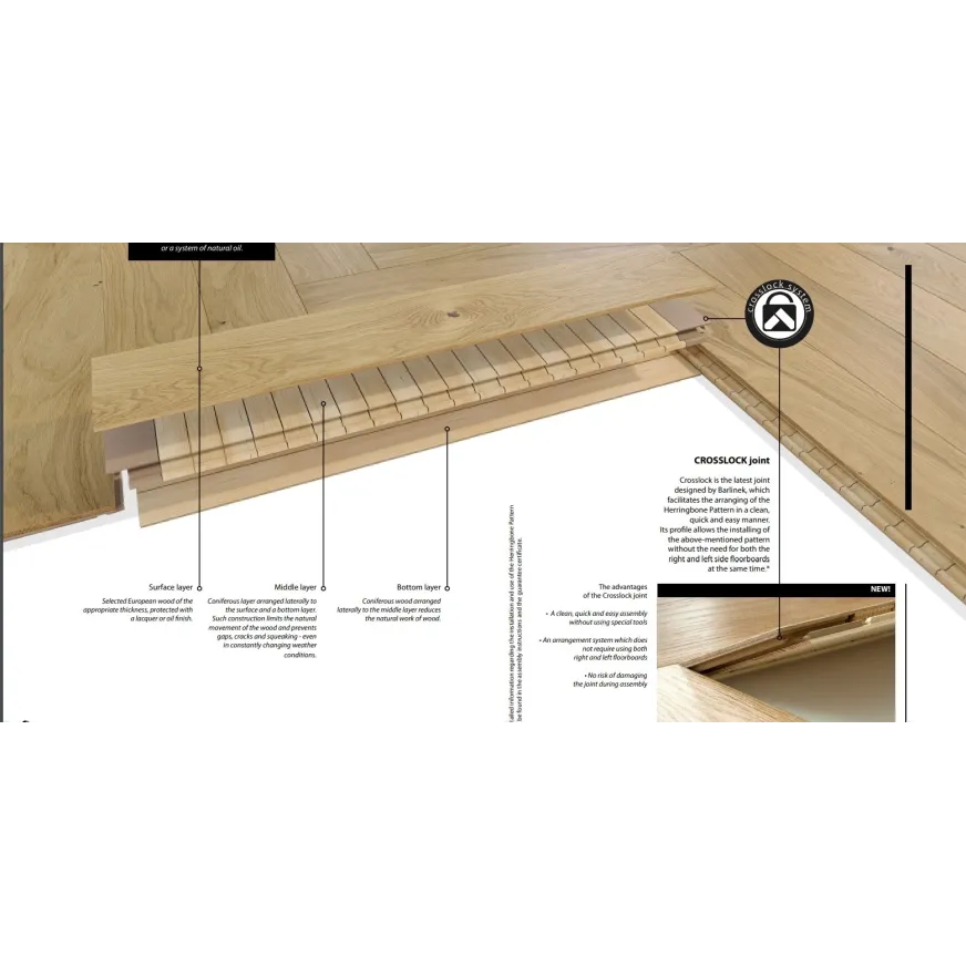Ąžuolo parketlentės eglute Barlinek Herringbone 180 Toffe Oak