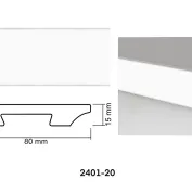 Kompozitinė grindjuostė Baguette 2401-1 15 × 80 × 2400