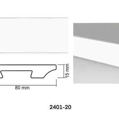 Kompozitinė grindjuostė Baguette 2401-1 15 × 80 × 2400