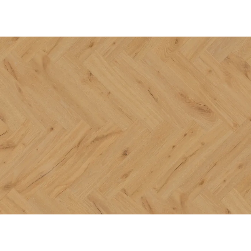 Rakinamos vinilinės grindys eglute Barlinek Next Step Herringbone DP5000028 Ginger Oak